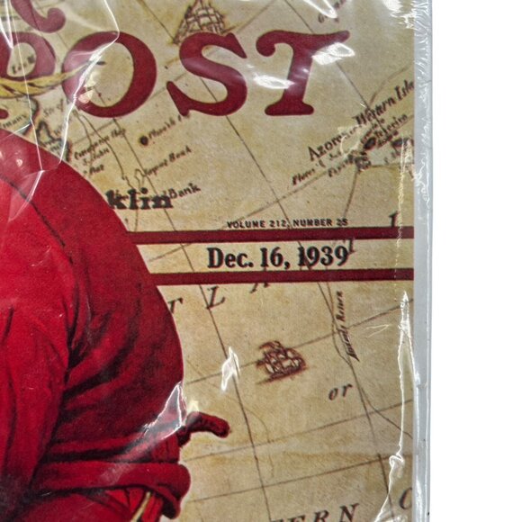 Norman Rockwell "The Saturday Evening Post" Santa at the Map Jigsaw Puzzle NIB - Picture 5 of 12